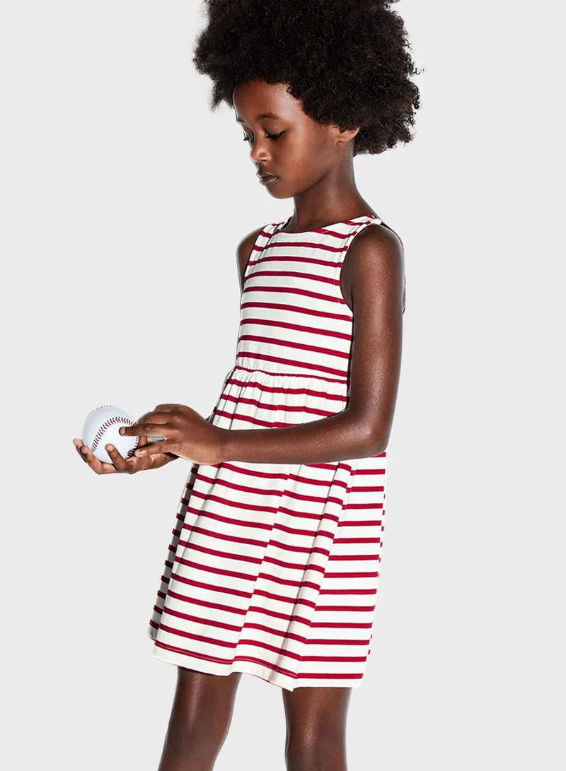 Little MO & CO Kids Striped Dress