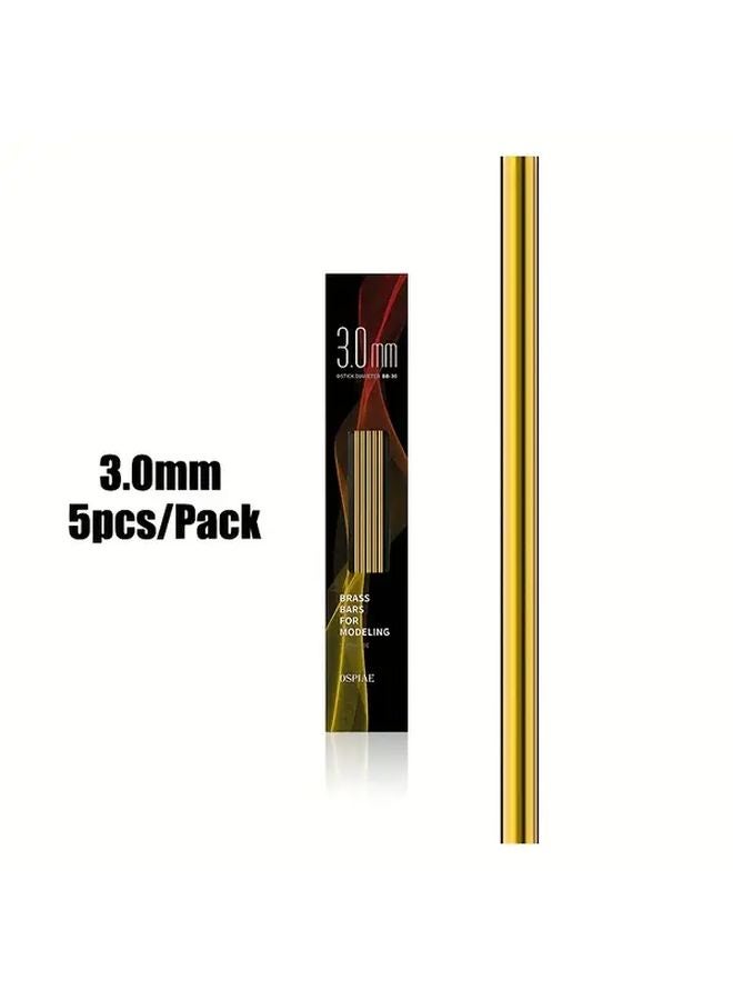 3 0mm Diameter 200mm Length Solid Brass Round Bar For Model Engineering - Image 1