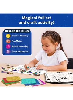 Skillmatics Skillmatics Art & Craft Activity - Foil Fun Letter & Number Stickers, Mess-Free Art, School Project Kits, DIY Colourful Creative Activity, Gifts for Girls & Boys Ages 5, 6, 7, 8, 9, and Up  - Image 3
