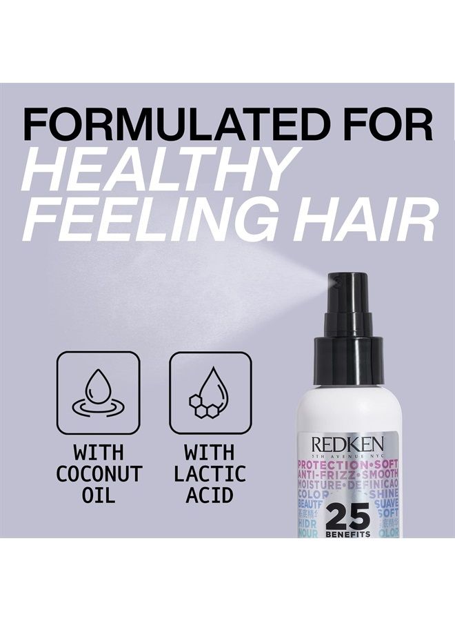 REDKEN ريدكن وان يونايتد بلسم مغذي لجميع الاستخدامات | علاج شعر متعدد الفوائد | رذاذ واقي من الحرارة للشعر | يفك تشابك الشعر ويجعل الشعر ناعماً | لجميع أنواع الشعر | خالي من البارابين - Image 4