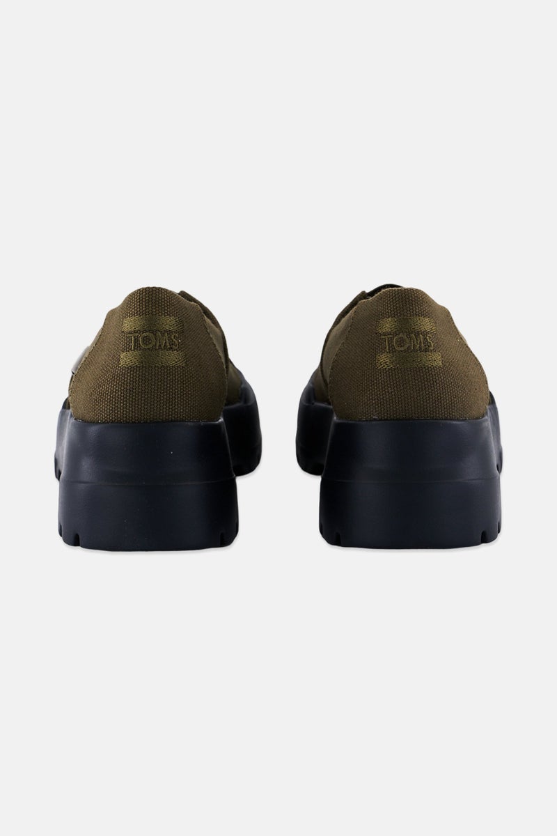 TOMS Women Apargata Combat Low Slip On Casual Shoes, Dark Olive - Image 2