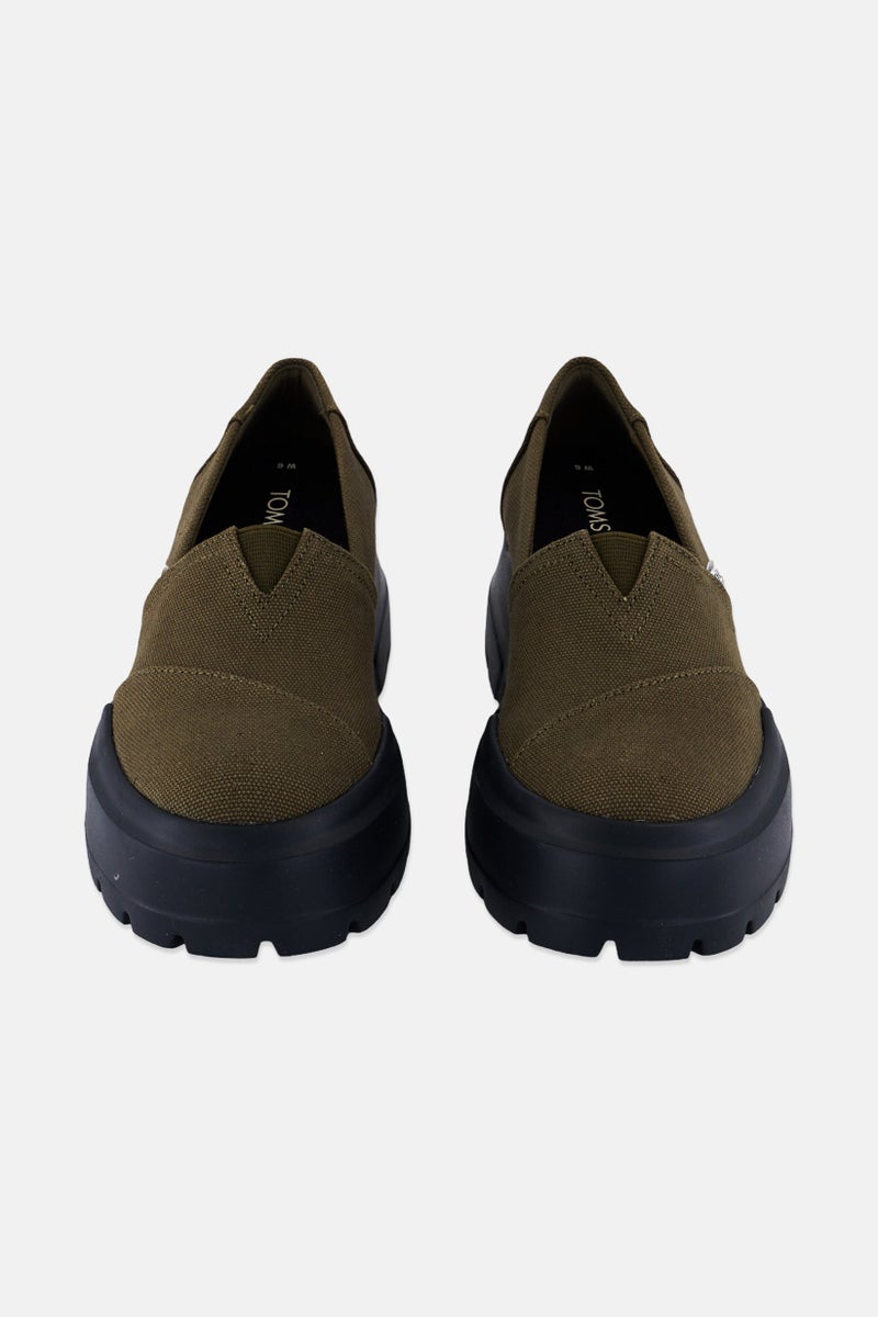 TOMS Women Apargata Combat Low Slip On Casual Shoes, Dark Olive - Image 4