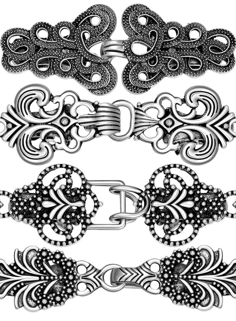 SOLARAE Vintage Sweater Shawl Clips Set of 4 - Elegant Cardigan Collar Clips and Dress Shirt Brooches for Women and Girls, Perfect for Capes and Shawls. - Image 1