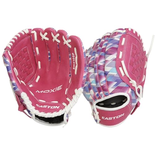 Easton | MOXIE Baseball Glove | Right Hand Throw | 10.5" Basket Web | Pink - Image 1