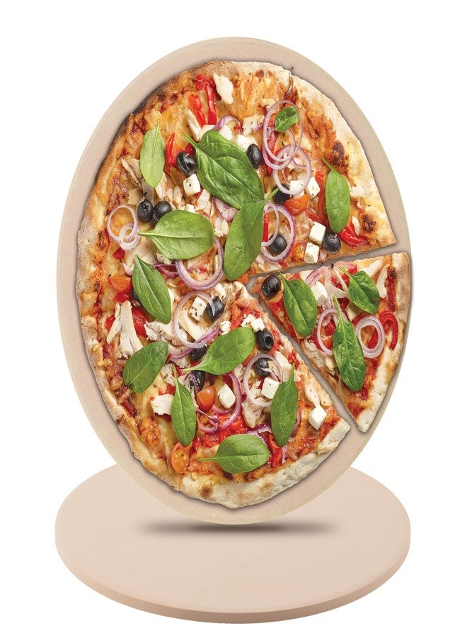 Nuwave 11.5 Inch Pizza Stone, New and Improved .48 Inch Thickness, Durable, Safe Baking Stone for Grill or Oven, Thermal Shock Resistant, Natural Cordierite Baking Stone, 1,472 °F Resistant, Round - Image 1