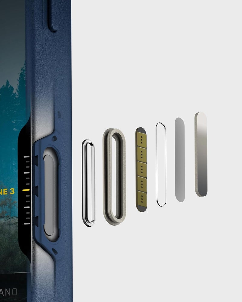 Mous Limitless Case for iPhone 17 6.3 Inches, Compatible with MagSafe (Camera Control Cover), Protective Magnetic Case, Shockproof, Full Camera Protection, Scratch-Resistant Back, Navy Blue - Image 5