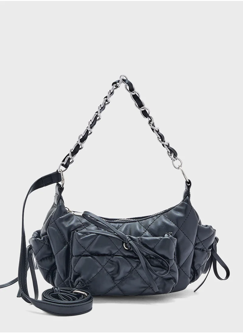 ايلا Quilted Bow Shoulder Bag