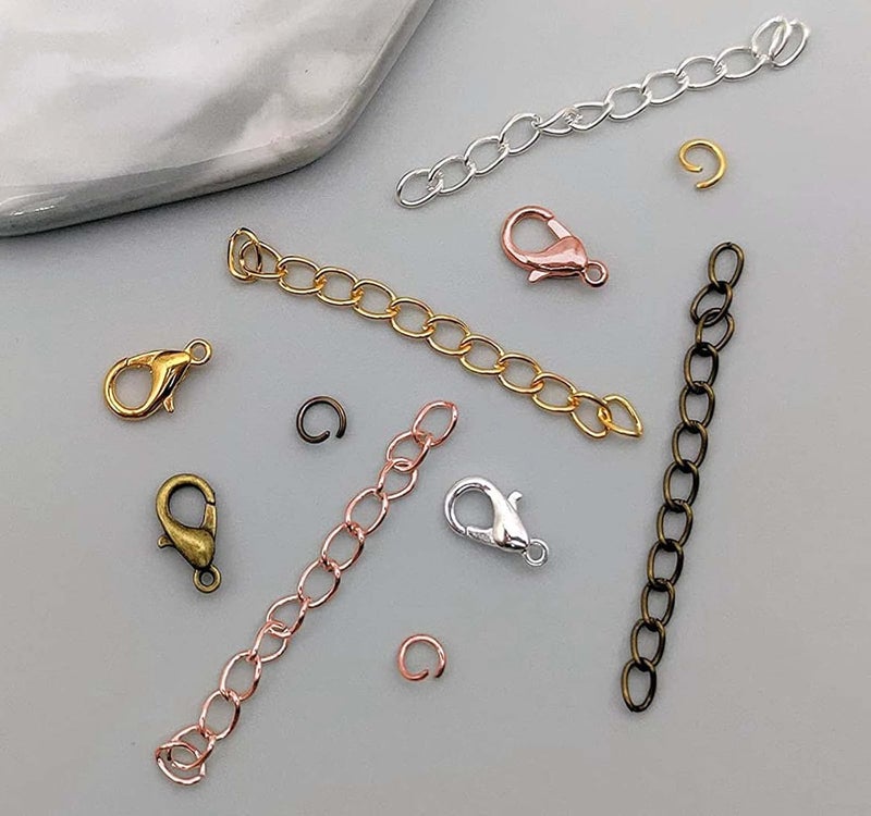 DIY Crafts 300 Grm Antique Gold 20x Lobster Claw Clasps Every 100 Grm Rest Jump RingsAlloy Lobster Clasps Open Jump Ring for Jewelry Making Necklace Bracelet Anklet Key Chain Creation Repair - Image 4