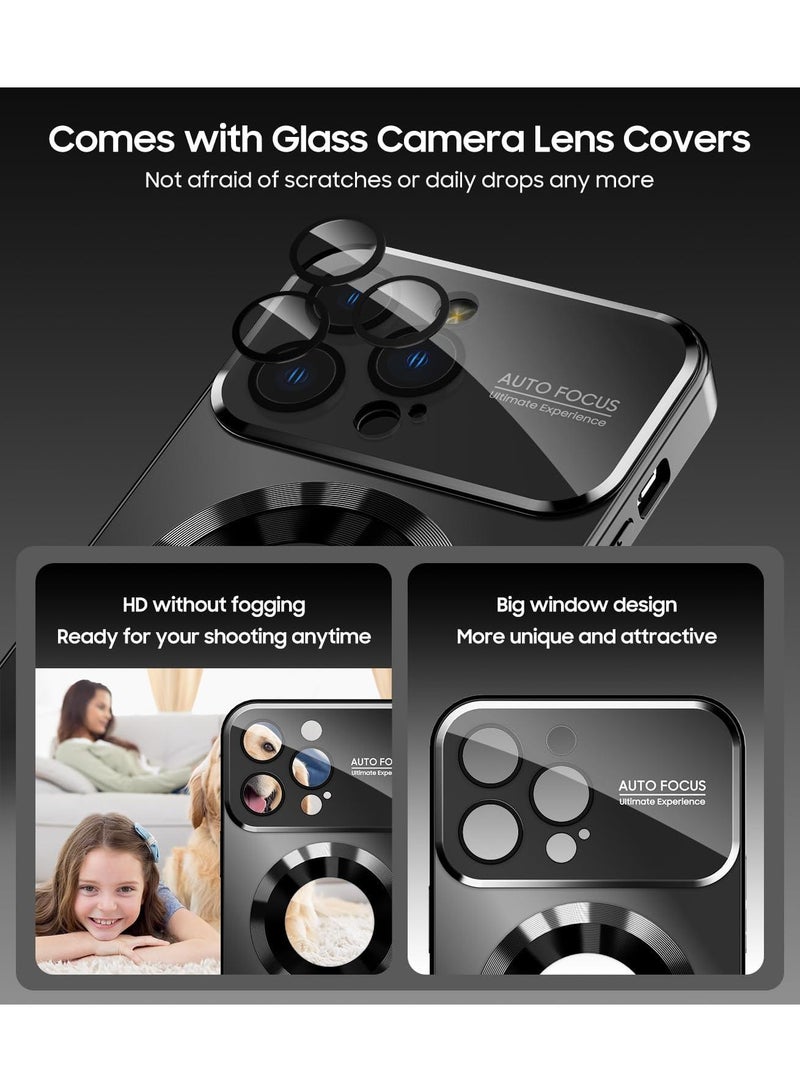 Y&D Applicable To Apple 15pro Matte Standard Leakage Magnetic Large Window Mirror Mobile Phone Protective Case - Image 5