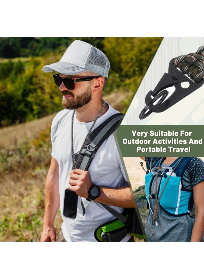 Barakah Heavy Duty Paracord Lanyard Keychain, Strong Parachute Rope Keychains for Men, Ideal for Camping, Hiking, Traveling, Outdoor Activities, Camera, Keys, Whistles, Wallets （3 Pcs） - Image 5