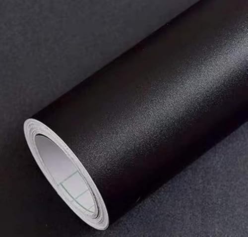 Yancorp 315x394 Matte Black Contact Paper Peel and Stick Wallpaper Removable Contact Paper for Bedroom Kitchen Cabinest SelfAdhesive Drawer Stick and Peel Countertop - Image 1