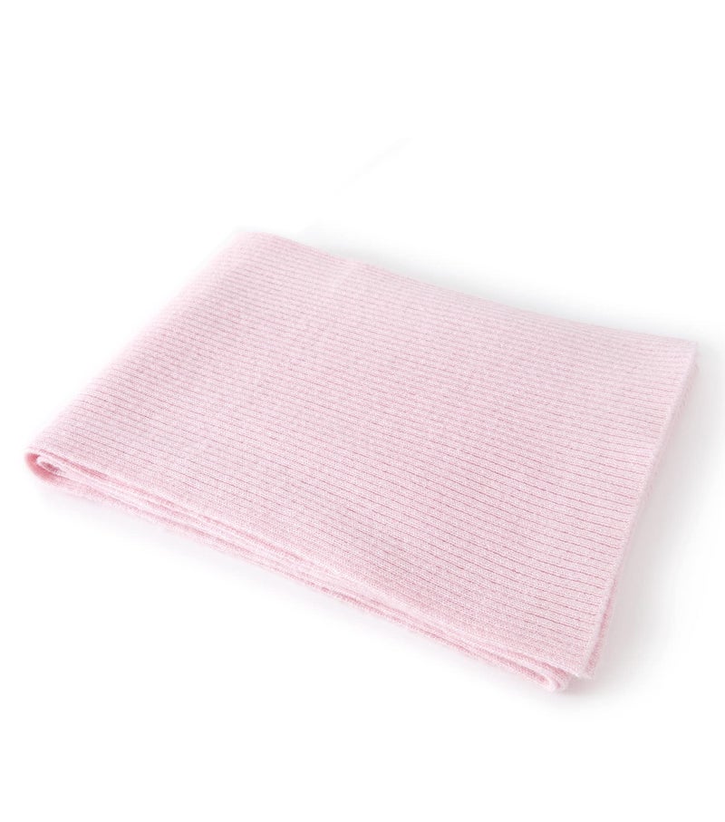 Lallier Cashmere Wool Scarf, Ultra Soft Classic Ribbed Solid Color Winter Scarf for Men and Women with Gift Box, Lavender - Image 4