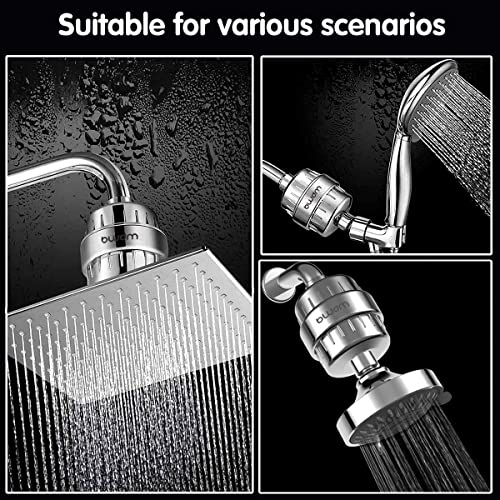 BWDM 15 Stage Shower Filter Cartridge,High output Universal replacement filter cartridge, Remove Chlorine Heavy Metals and Other Sediments, VitaminC Water Softener Reduces Dry Itchy Skin Dandruff BWDM(4X) - Image 4