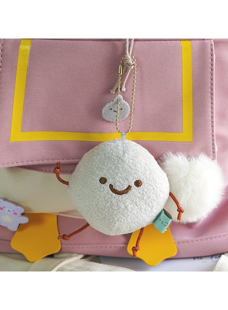 general Cute Corner Creatures Fried Shrimp Plush Keychain Doll, Cartoon Toy, and Bag Pendant