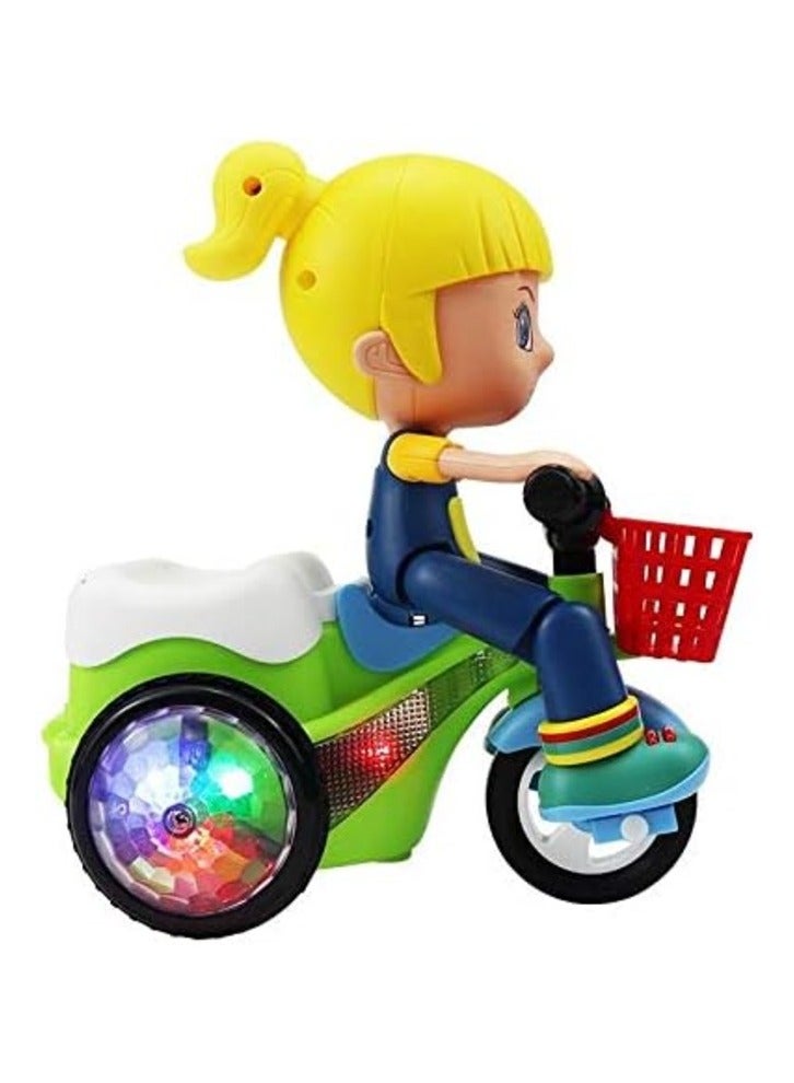 Toy Box Stunt Tricyle Toy Lights and Sound Electric Car Model Toy Vehicles Toys for Toddlers Baby Kids Children Birthday, Girl - Image 4