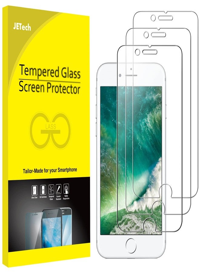 JETech Screen Protector for iPhone 8 Plus and iPhone 7 Plus, 5.5-Inch, Tempered Glass Film, 3-Pack - Image 1
