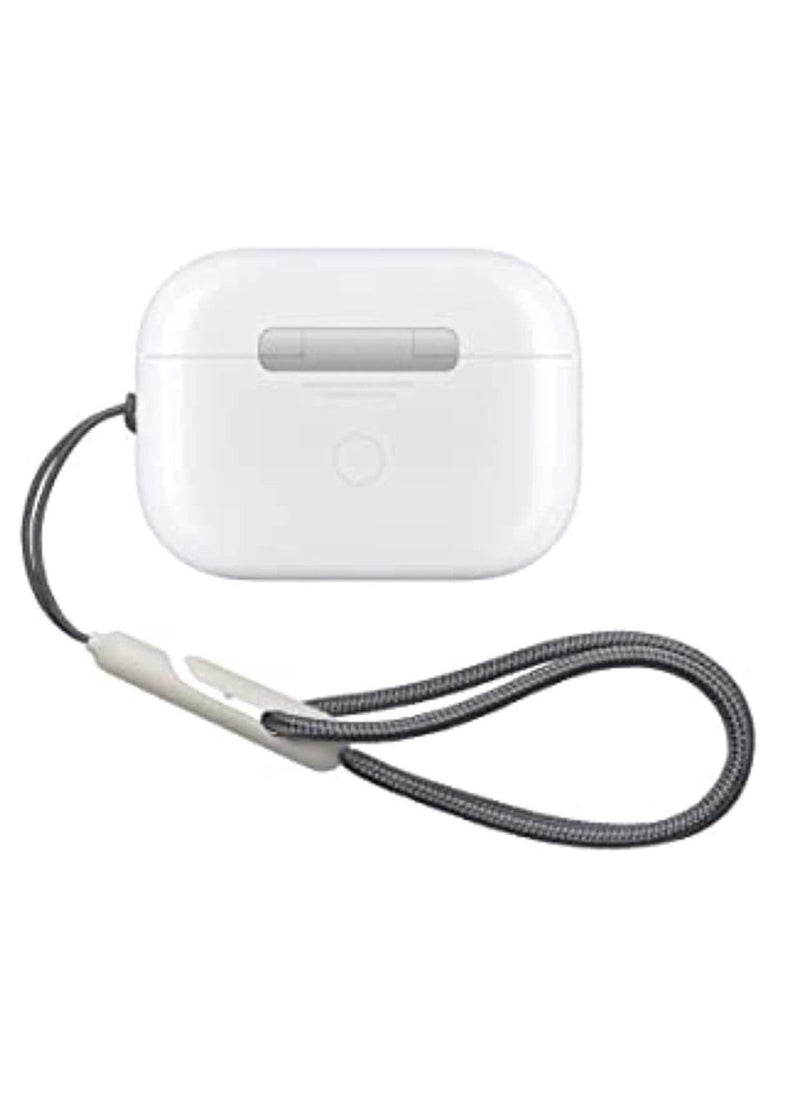 OIMG متوافق مع سماعات Airpods Pro 2 2022 اللاسلكية الجديدة المزودة بتقنية البلوتوث وغطاء سماعات الأذن المضفر المضاد للضياع (رمادي)  - Image 4