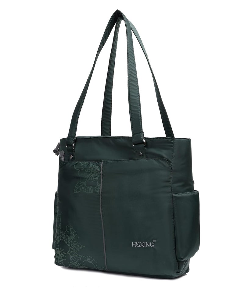 HENXING Hexing Stylish 20L Tote Bag for Women – Floral Design, Lightweight & Waterproof Large Shoulder Handbag – Durable, Elegant, Versatile for Office, Travel, College - Image 4