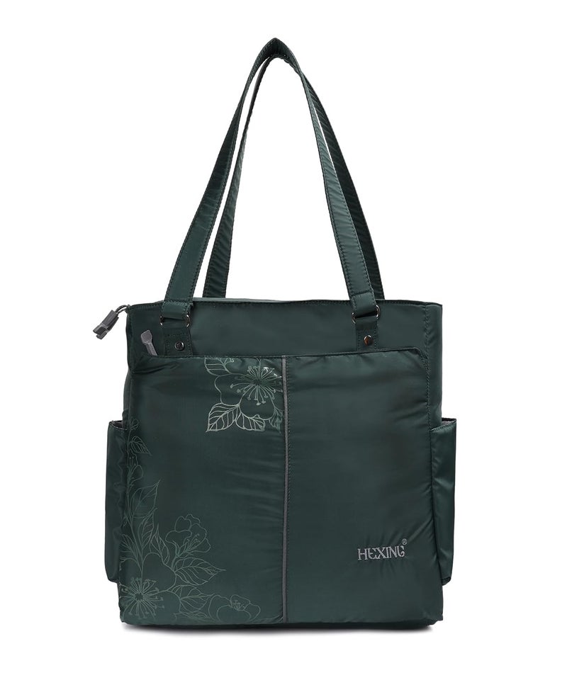 HENXING Hexing Stylish 20L Tote Bag for Women – Floral Design, Lightweight & Waterproof Large Shoulder Handbag – Durable, Elegant, Versatile for Office, Travel, College - Image 1