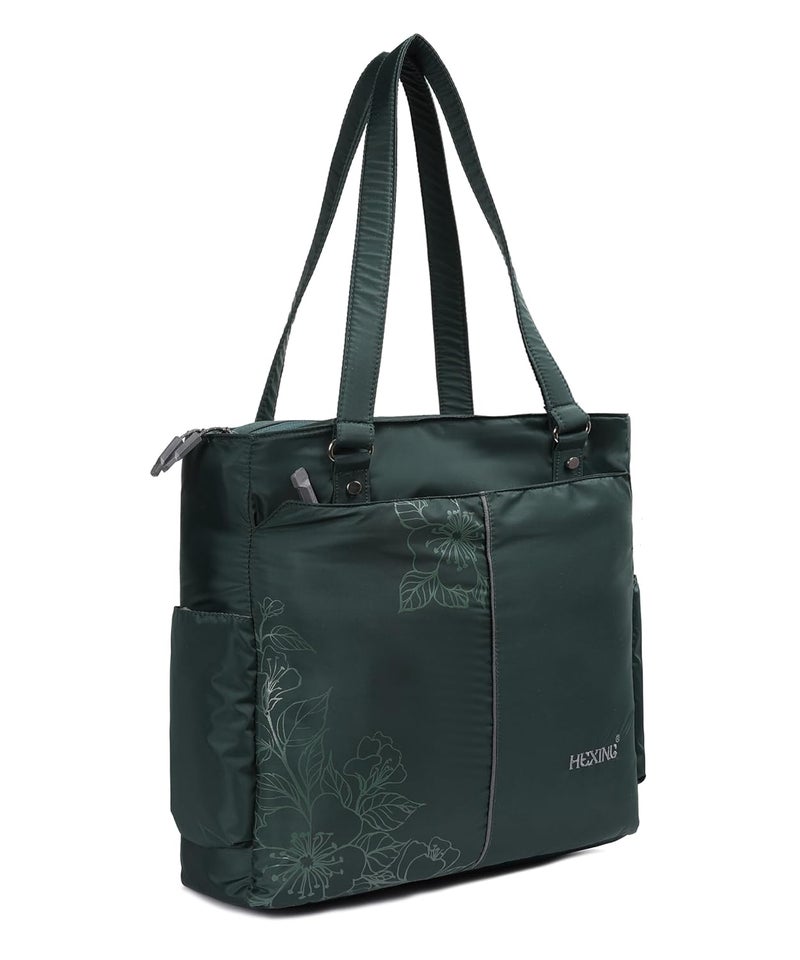 HENXING Hexing Stylish 20L Tote Bag for Women – Floral Design, Lightweight & Waterproof Large Shoulder Handbag – Durable, Elegant, Versatile for Office, Travel, College - Image 3