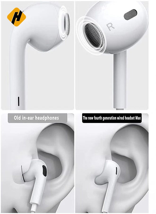 HuHa - Lightning Headphone Wired for iPhone 13 [Apple MFi Certified] Built-in Microphone & Volume Control, in-Ear Stereo Headset Compatible with iPhone 13 Mini/SE/12 Pro/12Pro Max/11/X/8 7-All iOS System - Image 1