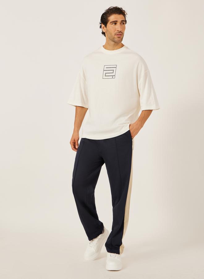 Styli Chest Graphic Compact Jersey Boxy T-Shirt  - Image 2