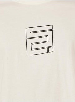 Styli Chest Graphic Compact Jersey Boxy T-Shirt  - Image 3