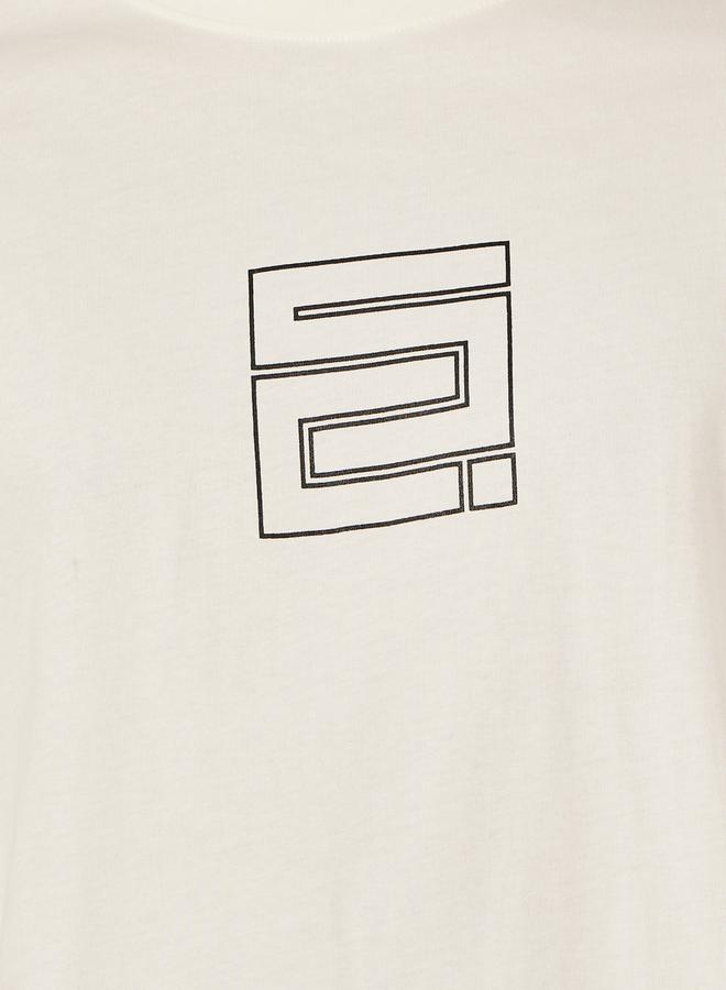 Styli Chest Graphic Compact Jersey Boxy T-Shirt  - Image 3