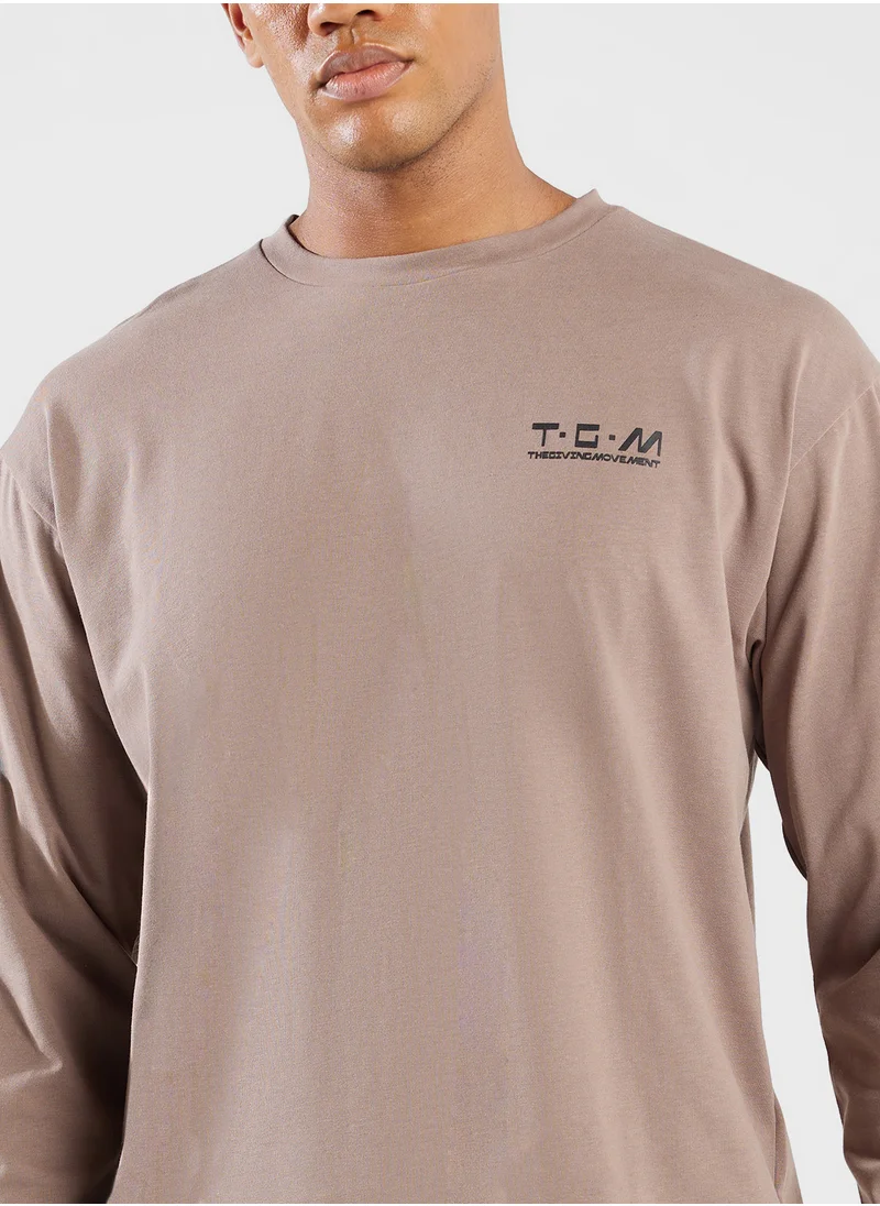 The Giving Movement Regular Fit Globe Printed T-Shirt
