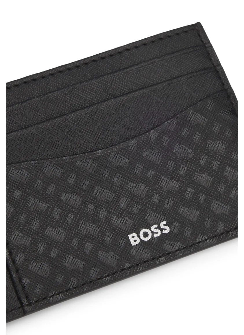 بوس Card holder with monogram pattern