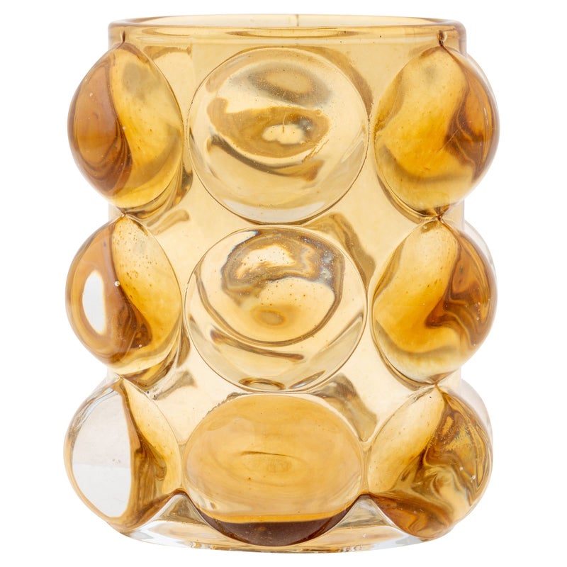 Karma, Lucia Hobnail Votive, Tea Lights Candle Holder, Glass Votive Candle Holders for Table Decorations, Baby Shower, Birthday Party, Weddings and Home Decor, Amber - Image 2