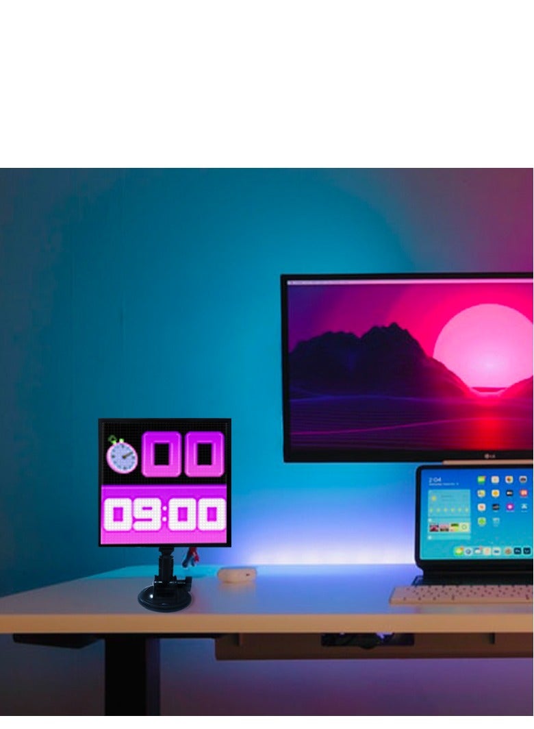 GULFLINK LED Pixel Display 64x64 RGB LED Matrix Panel Programmable Pixel Art Display with Popular APP Control Creative Pixel Screen - Image 2