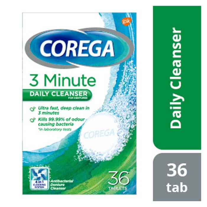 Corega Full Denture Cleanser Tablets 36's