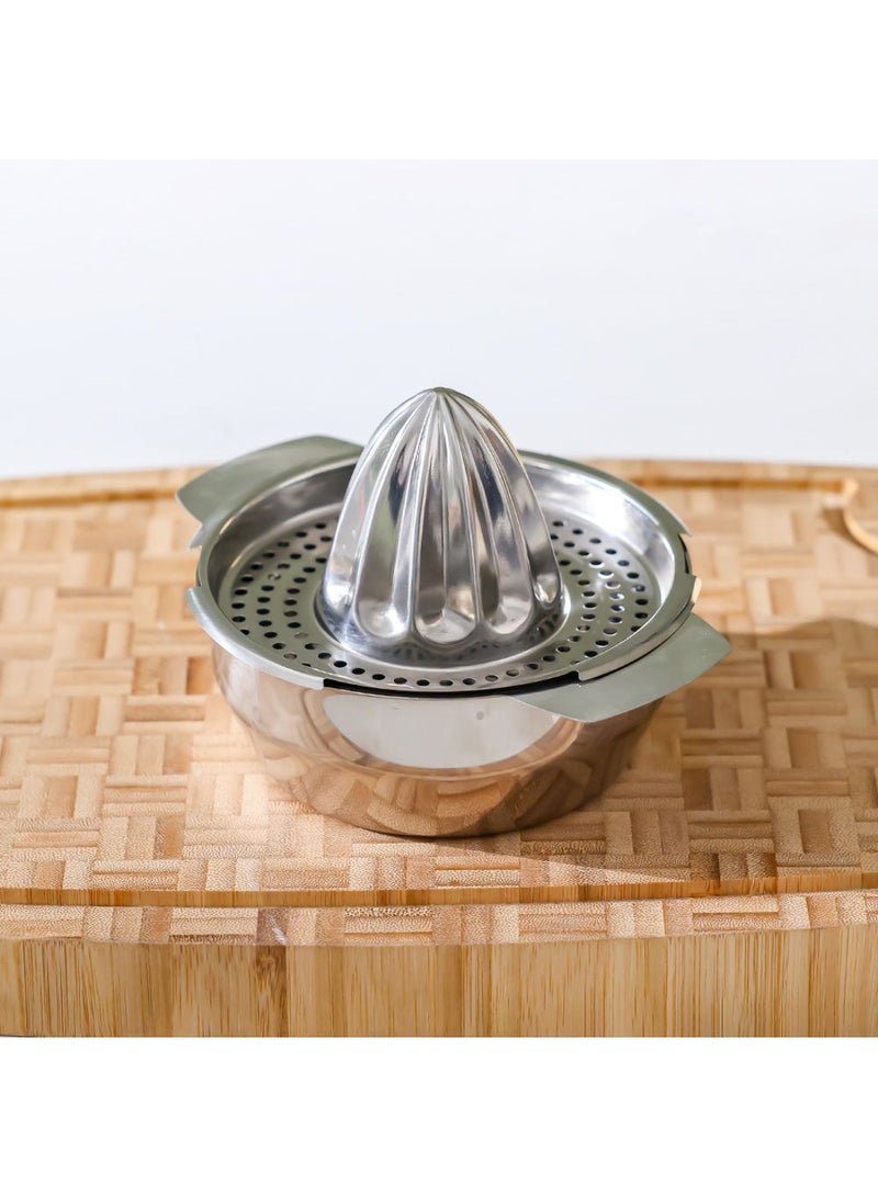 DANUBE HOME Chef's Delight Stainless Steel Lemon Squeezer – Durable Citrus Juicer for Fresh Lemon, Lime, Orange Extraction, Easy to Use & Clean, Perfect Kitchen Tool for Home & Professional Use - L16.7xW12.2xH5Cm  - Image 2