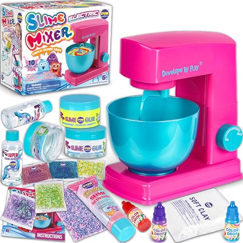 FUN KIDZ Electric Slime Mixer Machine Kit for Kids FunKidz Twist Mixing Glue and Activator to Making Slime Automatic Craft Toy for Girls Ages 812 Boys Gifts - Image 1