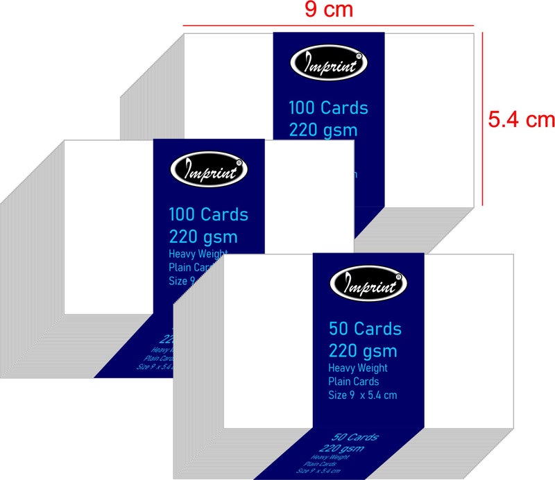 IMPRINT Flash Card White 2 x 3.5 Inches Approx, White Color Sheet (Pack of 250 Flash Cards) - Image 2