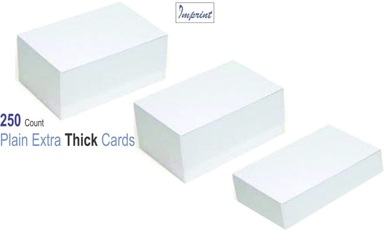 IMPRINT Flash Card White 2 x 3.5 Inches Approx, White Color Sheet (Pack of 250 Flash Cards) - Image 4