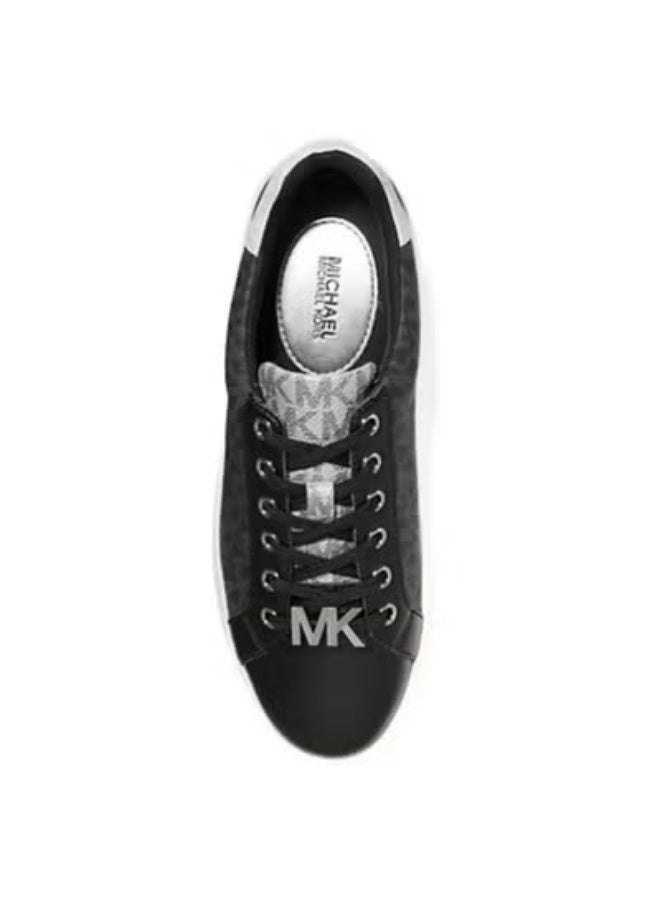 Michael Kors Women’s Monogram Logo Trainer – Grey Platform Sneakers, Size 10 - Image 3