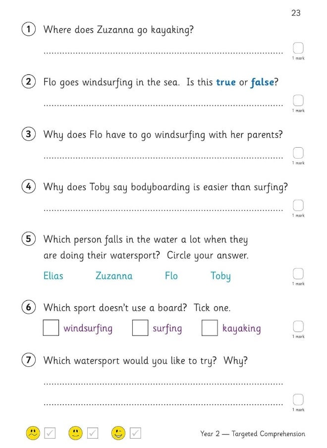 null - New KS1 English Targeted Question Book: Year 2 Reading Comprehension - Book 2 (with Answers) - Image 1