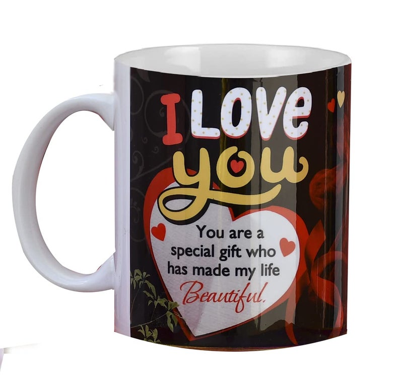 Saugat Traders Saugat Traders Valentine Love Gift for Girlfriend & Wife -Ceramic Coffee Mug-Women's Wallet-Artificial Red Rose with Love Greeting Card-Birthday Gift-Anniversary Gift  - Image 5