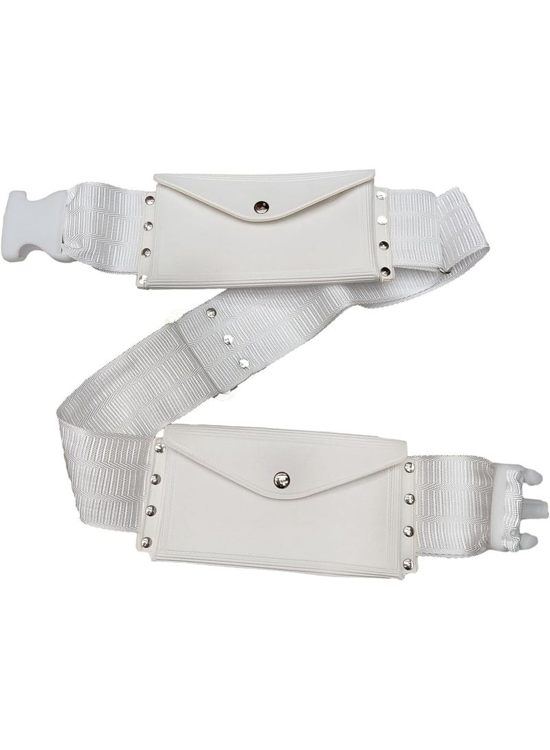 Eworld Ihram Towel with Belt Bag – 2-Piece Islamic Men's Towel Set – Soft Ahram/Ehram Towel – Absorbent Ritual Towels – Hygienic Pilgrimage Towels – Comfortable Hajj & Umrah Essentials – White - Image 4