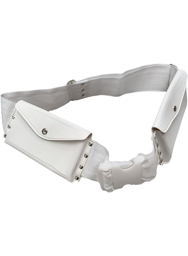 Eworld Ihram Towel with Belt Bag – 2-Piece Islamic Men's Towel Set – Soft Ahram/Ehram Towel – Absorbent Ritual Towels – Hygienic Pilgrimage Towels – Comfortable Hajj & Umrah Essentials – White - Image 3