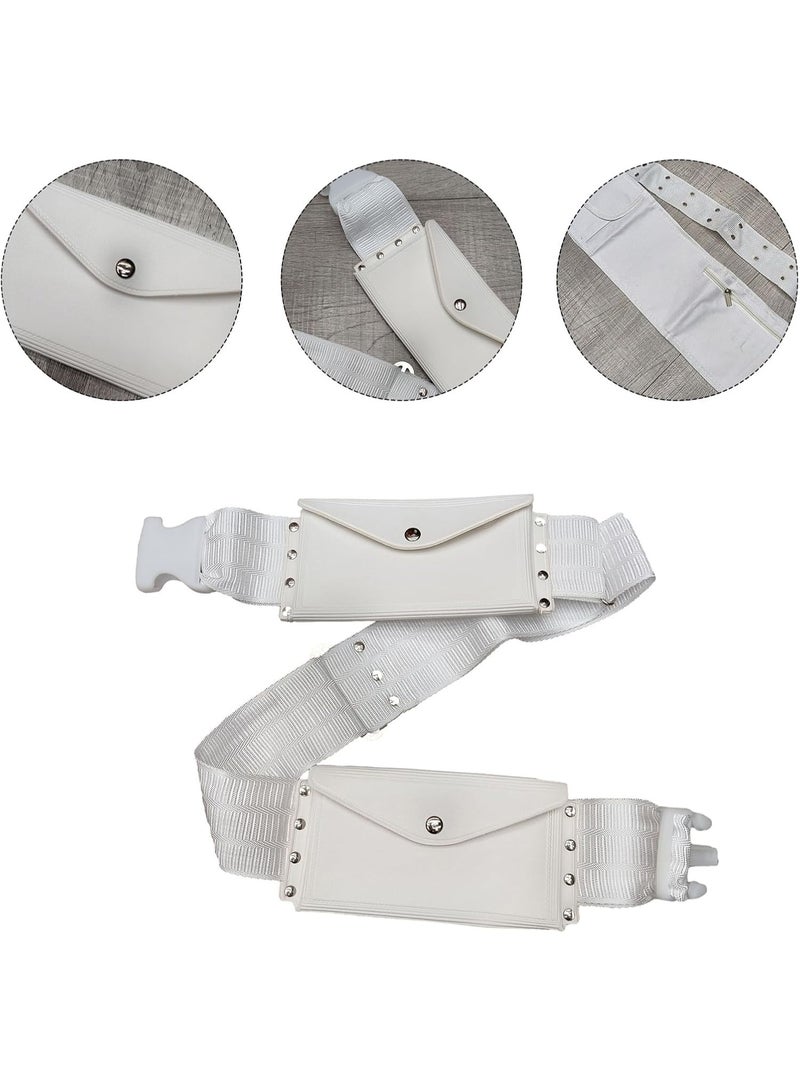 Eworld Ihram Towel with Belt Bag – 2-Piece Islamic Men's Towel Set – Soft Ahram/Ehram Towel – Absorbent Ritual Towels – Hygienic Pilgrimage Towels – Comfortable Hajj & Umrah Essentials – White - Image 2