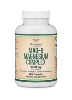 Double Wood Supplements Magnesium Complex (Mag-8) Supplement 436 mg per Serving 180 capsules  - Image 4