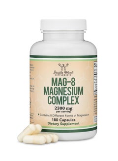 Double Wood Supplements Magnesium Complex (Mag-8) Supplement 436 mg per Serving 180 capsules  - Image 1
