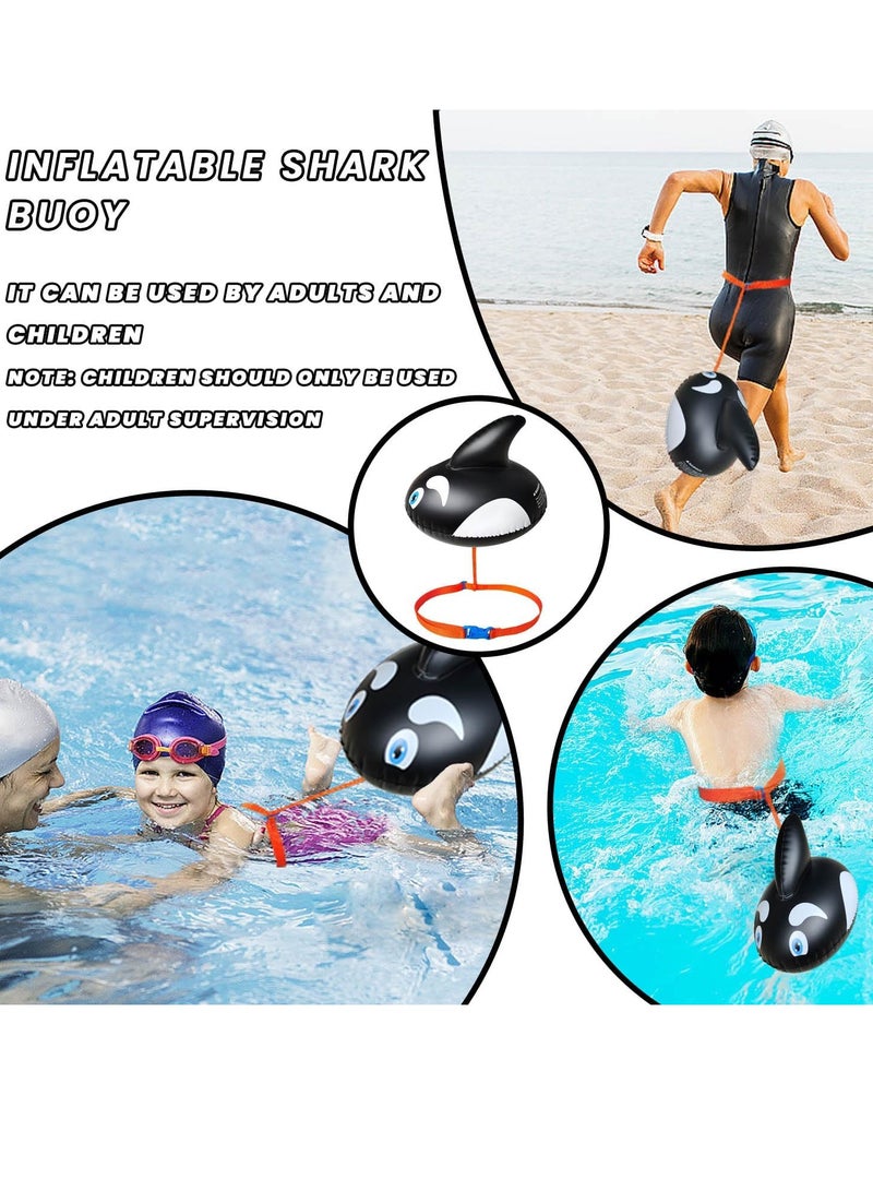 SYOSI Swim Buoy Pool Buoy Swim Training Snorkel Float for Open Water Swimming Belt Floatation Devices for Adults Swimming Bubble Safety Float with Adjustable Waist Belt - Image 4