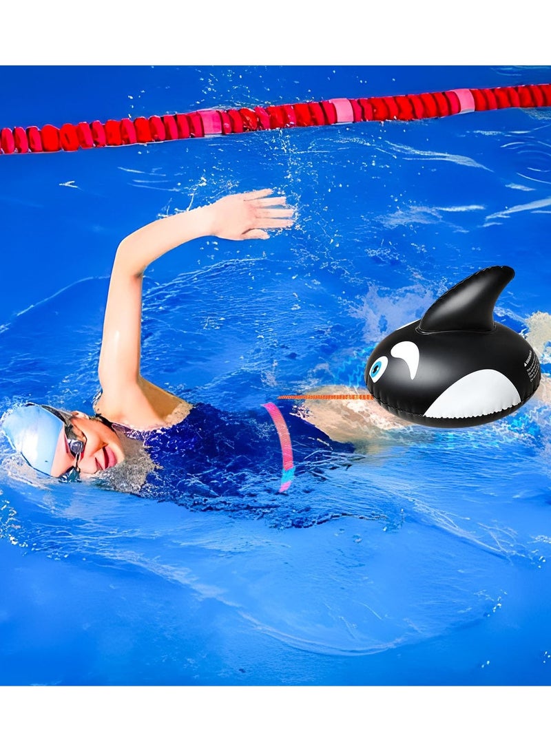 SYOSI Swim Buoy Pool Buoy Swim Training Snorkel Float for Open Water Swimming Belt Floatation Devices for Adults Swimming Bubble Safety Float with Adjustable Waist Belt - Image 3