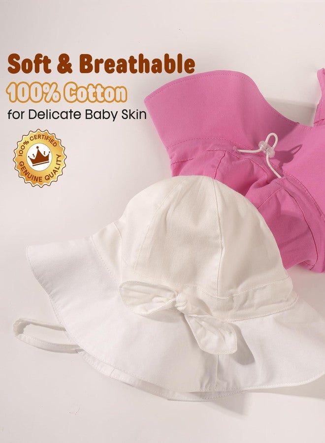 FURTALK Baby Sun Hat Toddler Girls Bucket Beach Hat Wide Brim UPF 50+ Adjuatable Travel Beach Essentials - Image 4