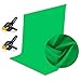 EMART Emart 5x7ft Green Screen Backdrop, Polyester Wrinkle-Resistant Curtain Fabric, Chroma-Key greenscreen Cloth Sheet