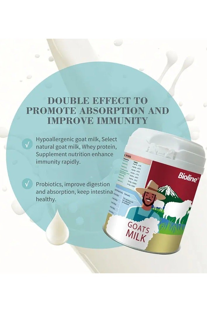 بايولاين بودرة حليب الماعز للكلاب والقطط من بيو لاين 200غ[الوزن - 200غ] - Image 3